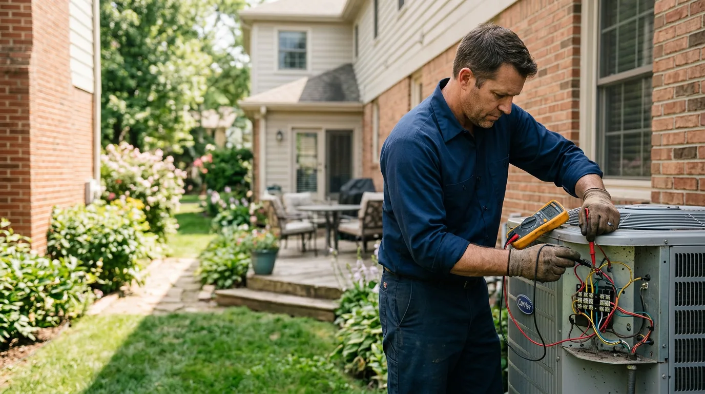 HVAC technician working near Windham, ME